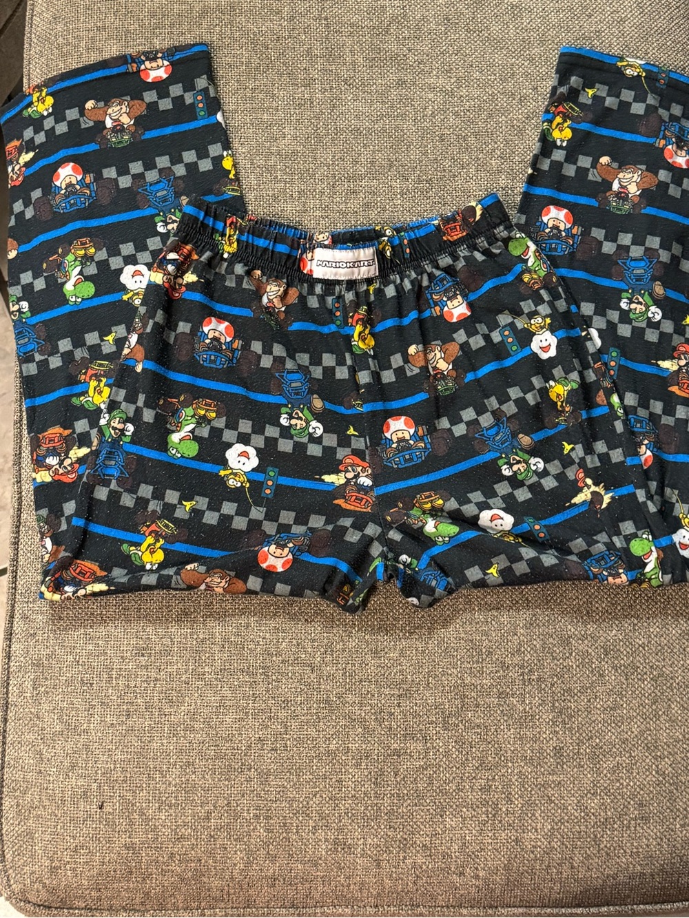 Mario Kart Boys Pajama Pants Size Large 10/12